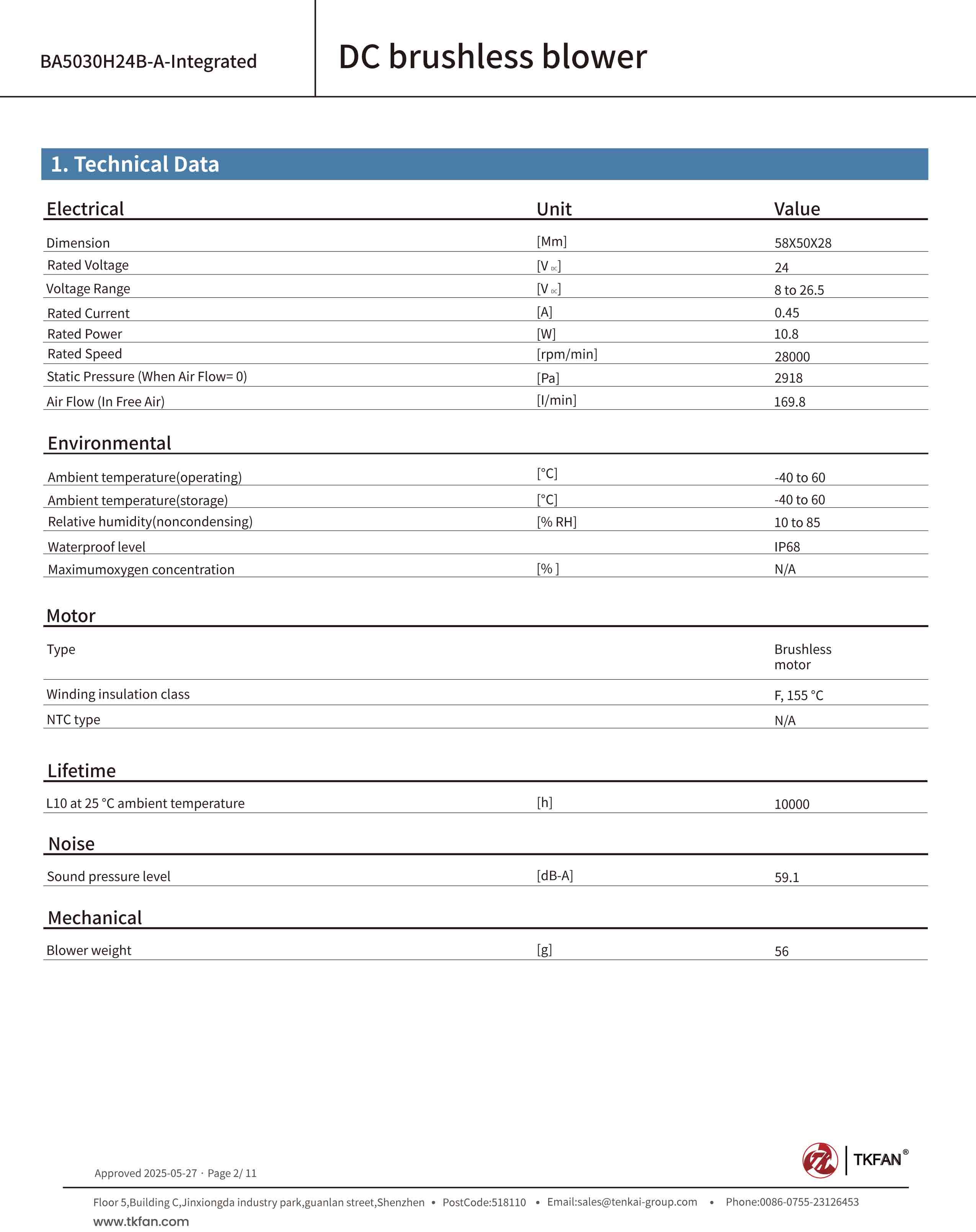 Technical Specifications of TKFAN High pressure blower BA5030H24B-A -Integrated 2.jpg Technical Specifications of TKFAN High pressure blower BA5030H24B-A -Integrated 2.jpg